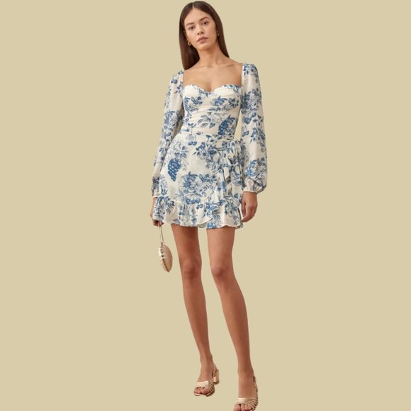 🔔LAST ONE💕Reformation Cammi Dress in Corsica - Picture 3 of 13